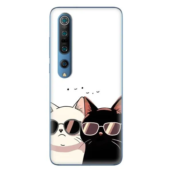 Чехол с принтом «Коты в очках» для Xiaomi Mi 10 Pro Чехол с принтом «Коты в очках» для Xiaomi Mi 10 Pro