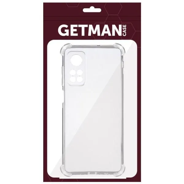 TPU чехол GETMAN Ease logo усиленные углы Full Camera для Xiaomi Mi 10T / Mi 10T Pro — Прозрачный — фото 5 TPU чехол GETMAN Ease logo усиленные углы Full Camera для Xiaomi Mi 10T / Mi 10T Pro — Прозрачный — фото 5