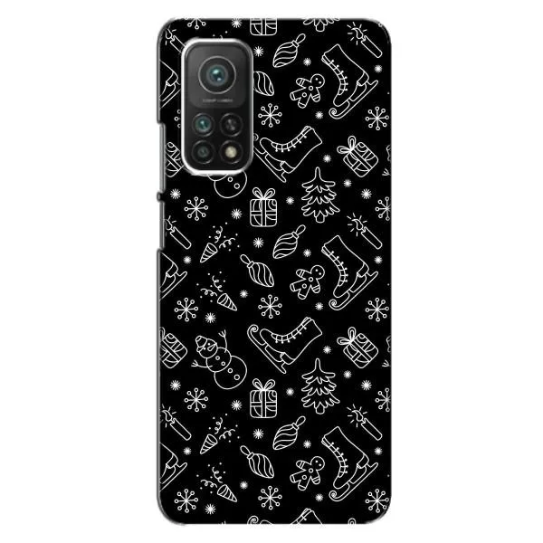 Чехол с принтом «Новогодний фон» для Xiaomi Mi 10T Чехол с принтом «Новогодний фон» для Xiaomi Mi 10T