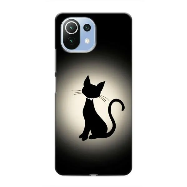 Чехол с принтом «Силуэт котика» для Xiaomi Mi 11 Lite