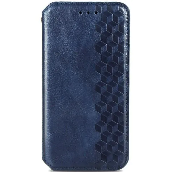 Кожаный чехол-книжка GETMAN Cubic (PU) для Xiaomi Mi 11 — Синий — фото 1