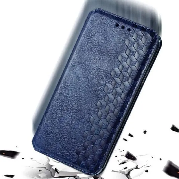 Кожаный чехол-книжка GETMAN Cubic (PU) для Xiaomi Mi 11 — Синий — фото 5