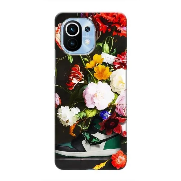 Чохол з принтом «Nike цветы» для Xiaomi Mi 11 Чохол з принтом «Nike цветы» для Xiaomi Mi 11