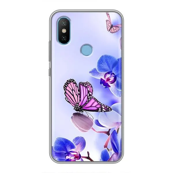 Чехол с принтом «Бабочка на цветочке» для Xiaomi Mi6X
