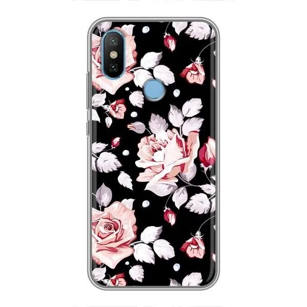 Чехол с принтом «Цветочки на черном» для Xiaomi Mi6X