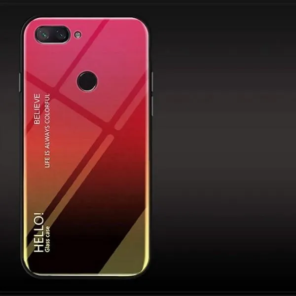 Чехол-бампер FASHION для Xiaomi Mi8 Lite (градиент) — Желтый — фото 1