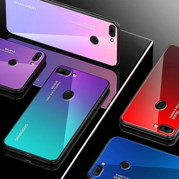 Чехол-бампер FASHION для Xiaomi Mi8 Lite (градиент) — Желтый — фото 2