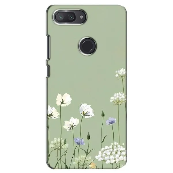 Чехол с принтом «Цветы на зеленом» для Xiaomi Mi 8 Lite