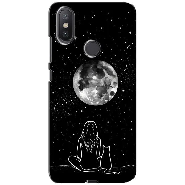 Чохол з принтом «Дівчина з котом» для Xiaomi Mi A2 Lite Чохол з принтом «Дівчина з котом» для Xiaomi Mi A2 Lite