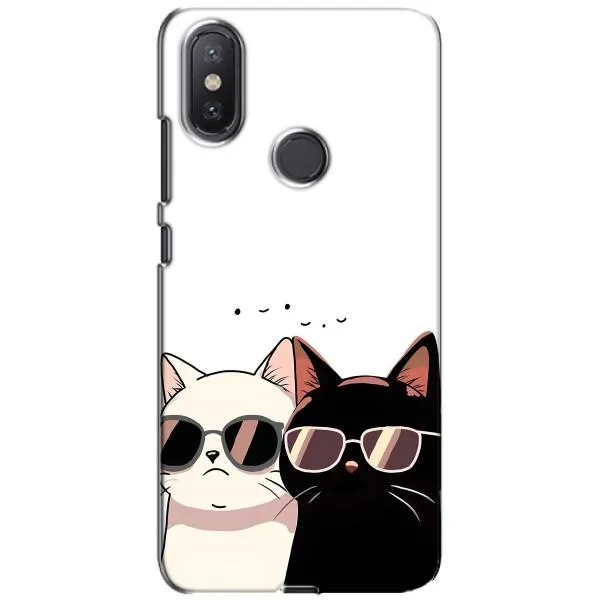 Чохол з принтом «Коти в окулярах» для Xiaomi Mi A2 Lite Чохол з принтом «Коти в окулярах» для Xiaomi Mi A2 Lite