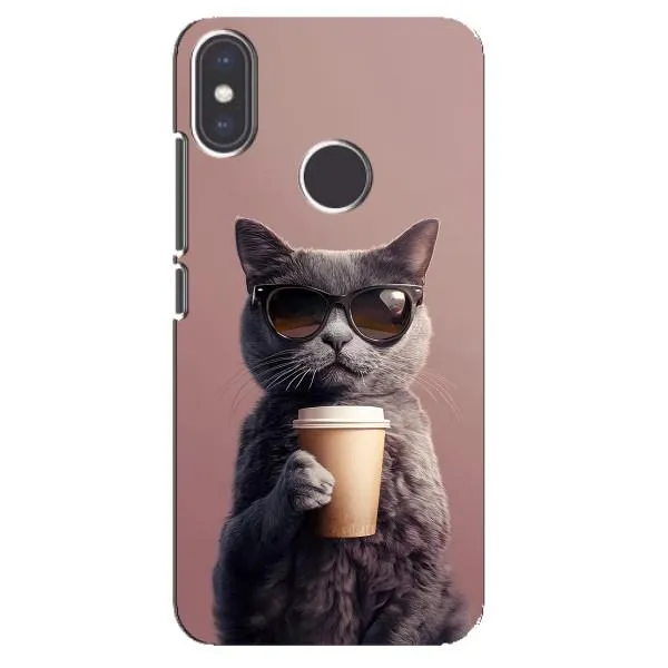 Чехол с принтом «Кот с кофе» для Xiaomi Mi A2 Чехол с принтом «Кот с кофе» для Xiaomi Mi A2