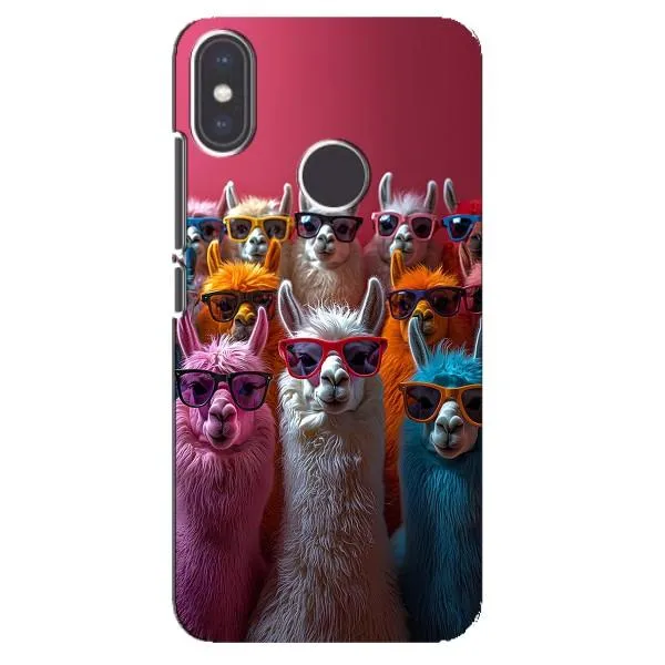 Чехол с принтом «Ламы в очках» для Xiaomi Mi A2 Чехол с принтом «Ламы в очках» для Xiaomi Mi A2