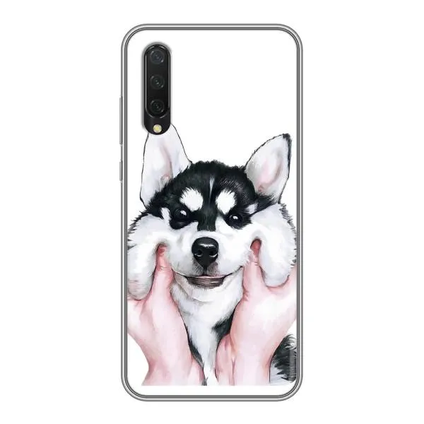 Чехол с принтом «Довольный Хаски» для Xiaomi Mi A3 Чехол с принтом «Довольный Хаски» для Xiaomi Mi A3