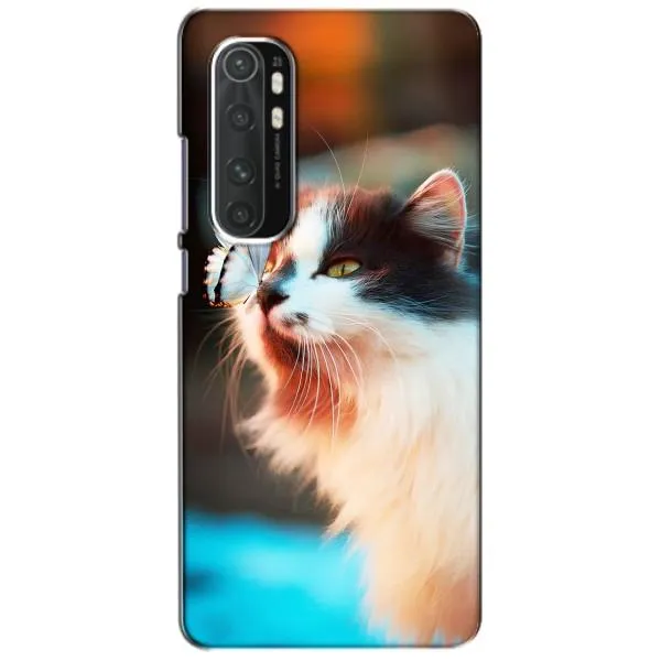 Чехол с принтом «Котик с бабочкой» для Xiaomi Mi Note 10 Lite