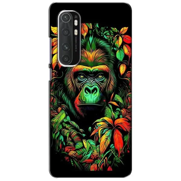 Чохол з принтом «Мавпа в квітах» для Xiaomi Mi Note 10 Lite