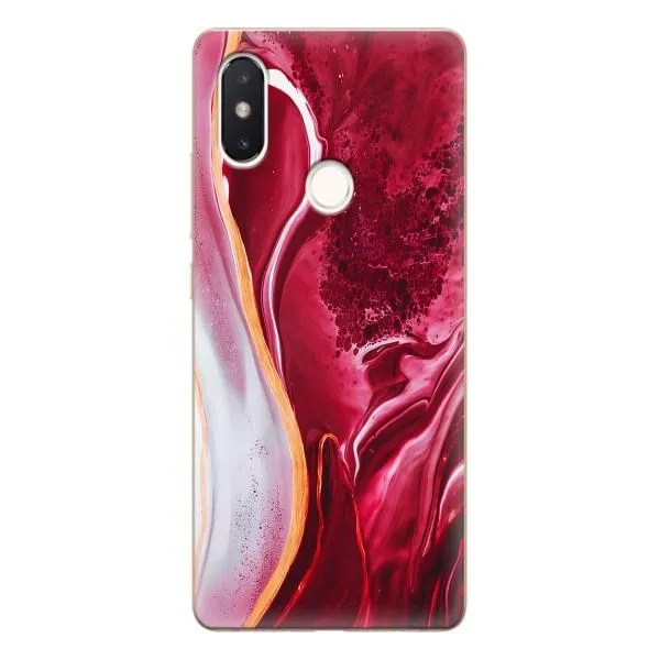 Чехол с принтом «Мрамор красный» для Xiaomi Mi 8 SE