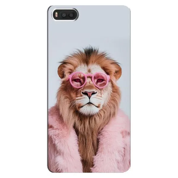 Чехол с принтом «Лев в очках» для Xiaomi Mi8