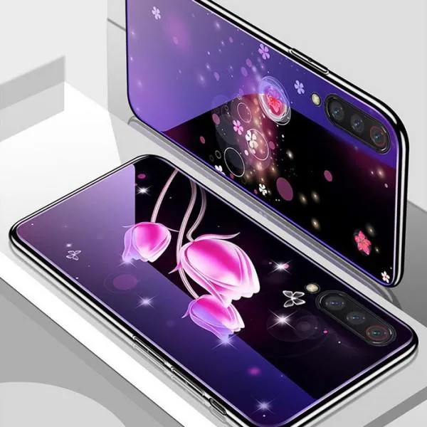Защитный чехол Glass+TPU с глянцевой картинкой для Xiaomi Mi9 — Фиолетовый — фото 1 Защитный чехол Glass+TPU с глянцевой картинкой для Xiaomi Mi9 — Фиолетовый — фото 1