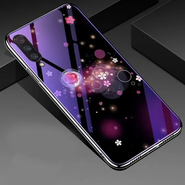 Защитный чехол Glass+TPU с глянцевой картинкой для Xiaomi Mi9 — Фиолетовый — фото 3 Защитный чехол Glass+TPU с глянцевой картинкой для Xiaomi Mi9 — Фиолетовый — фото 3