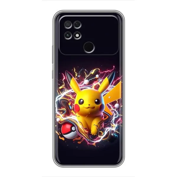 Чехол с принтом «Пикачу с мячом» для Xiaomi POCO C40