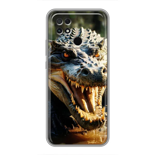 Чехол с принтом «Опасный крокодил» для Xiaomi POCO C40