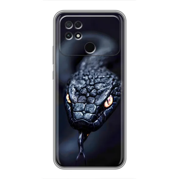 Чехол с принтом «Черная змея» для Xiaomi POCO C40