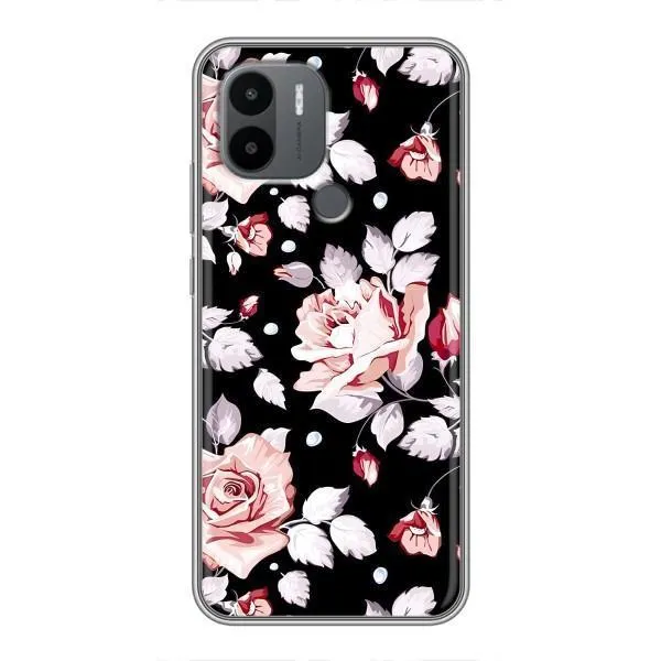 Чехол с принтом «Цветочки на черном» для Xiaomi Poco C50 Чехол с принтом «Цветочки на черном» для Xiaomi Poco C50