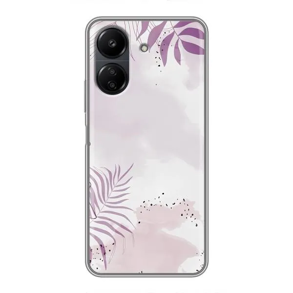 Чехол с принтом «Фиолетовые листья» для Xiaomi POCO C65 Чехол с принтом «Фиолетовые листья» для Xiaomi POCO C65