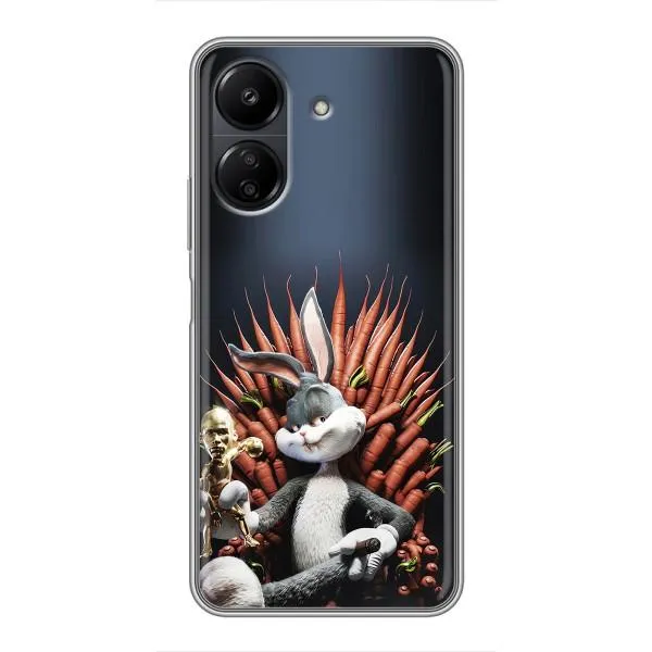 Чехол с принтом «Король Кролик» для Xiaomi POCO C65 Чехол с принтом «Король Кролик» для Xiaomi POCO C65