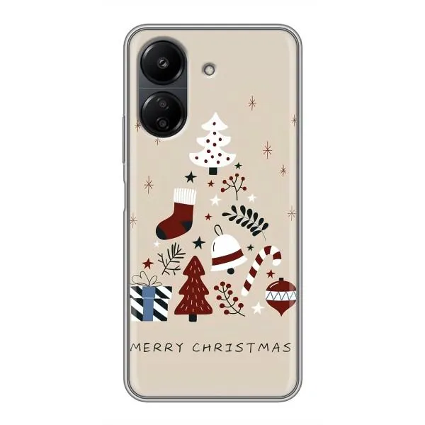 Чехол с принтом «Merry Christmas» для Xiaomi POCO C65