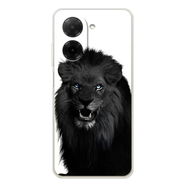 Чехол с принтом «Черный ЛЕВ» для Xiaomi Poco C71 Чехол с принтом «Черный ЛЕВ» для Xiaomi Poco C71