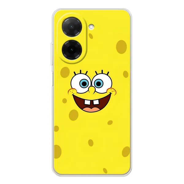 Чехол с принтом «Мордашка Спанч Боба» для Xiaomi Poco C71 Чехол с принтом «Мордашка Спанч Боба» для Xiaomi Poco C71