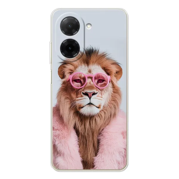 Чехол с принтом «Лев в очках» для Xiaomi Poco C71 Чехол с принтом «Лев в очках» для Xiaomi Poco C71