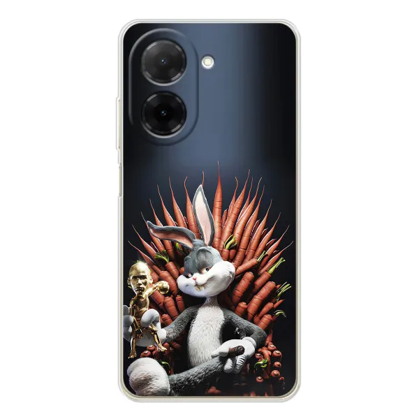 Чехол с принтом «Король Кролик» для Xiaomi Poco C71 Чехол с принтом «Король Кролик» для Xiaomi Poco C71