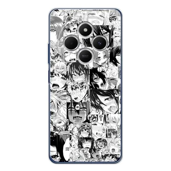 Чехол с принтом «Ahegao manga» для Xiaomi Poco C75