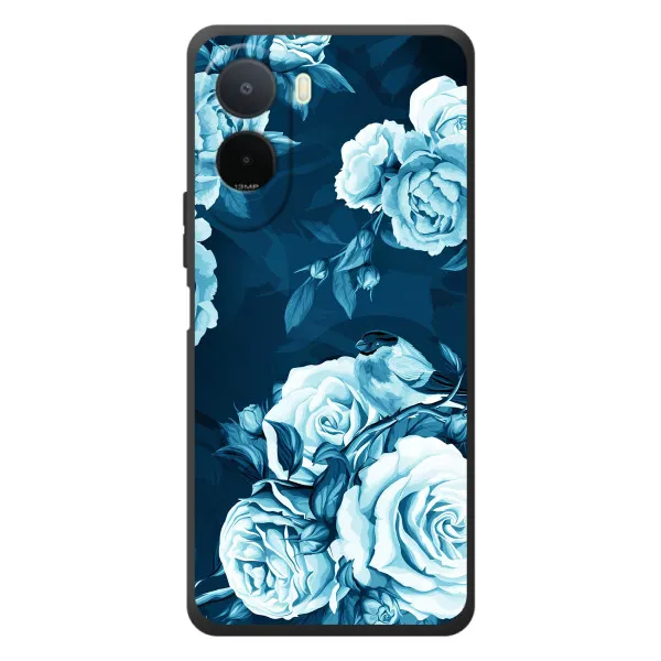 Чехол с принтом «Голубые Бутоны» для Xiaomi Poco C81 Pro Чехол с принтом «Голубые Бутоны» для Xiaomi Poco C81 Pro