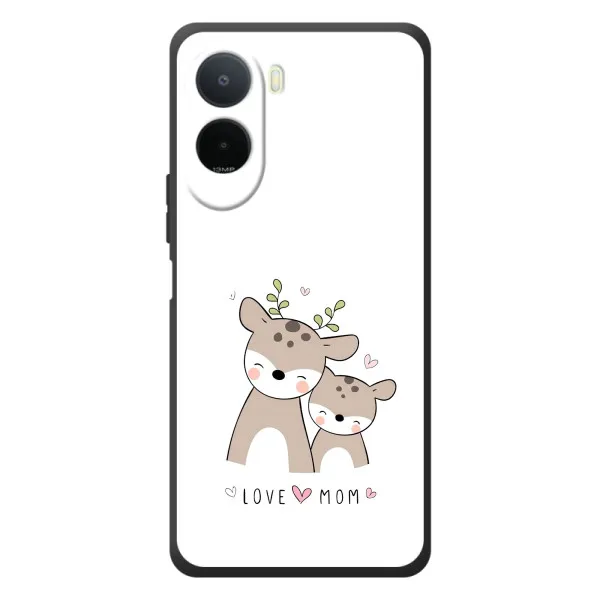 Чехол с принтом «Оленята мама и малыш» для Xiaomi Poco C81 Pro