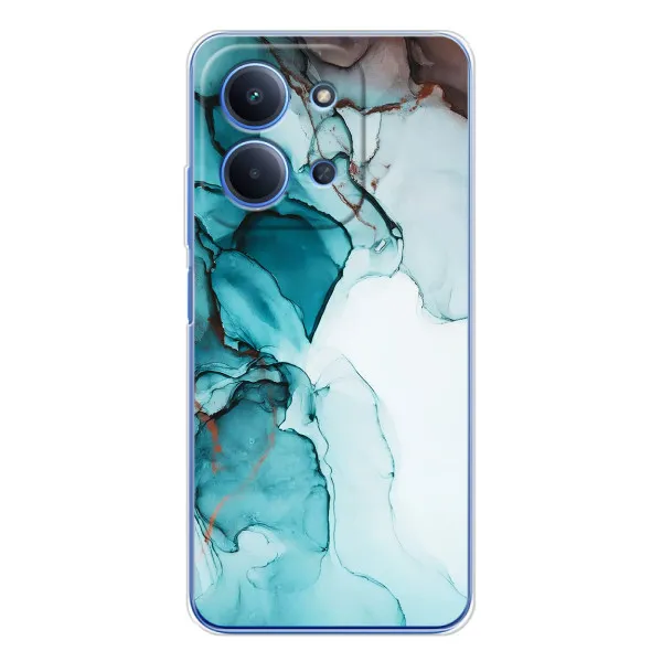 Чохол з принтом «Бірюзовий мрамор» для Xiaomi Poco C85