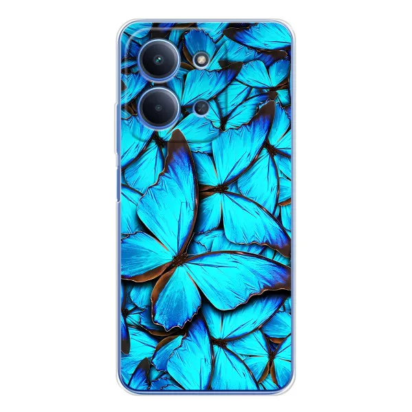 Чехол с принтом «Синие бабочки» для Xiaomi Poco C85