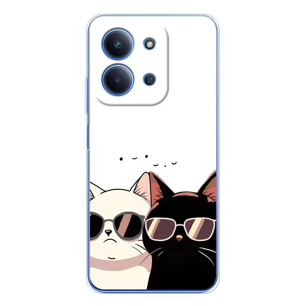 Чехол с принтом «Коты в очках» для Xiaomi Poco C85 Чехол с принтом «Коты в очках» для Xiaomi Poco C85