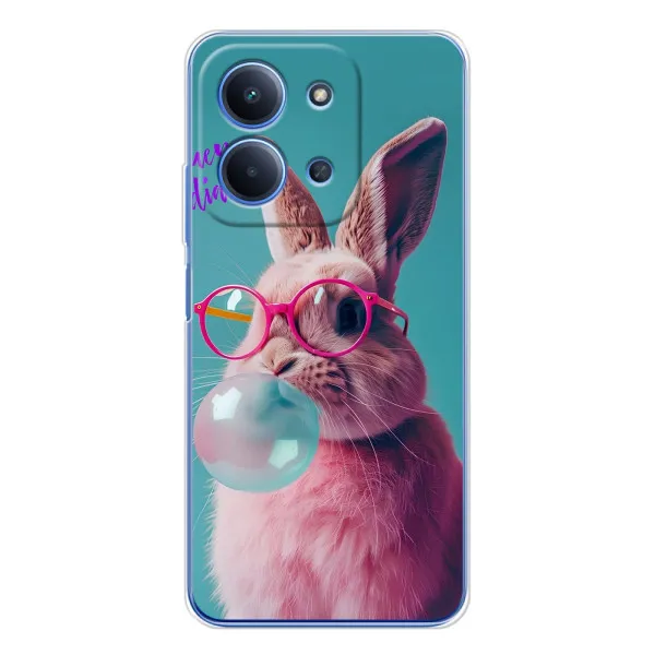 Чехол с принтом «Кролик в очках» для Xiaomi Poco C85
