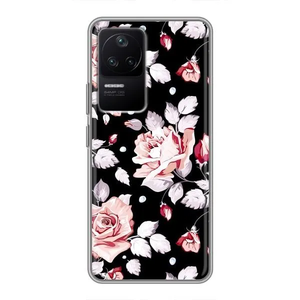 Чехол с принтом «Цветочки на черном» для Xiaomi POCO F4 (5G) Чехол с принтом «Цветочки на черном» для Xiaomi POCO F4 (5G)