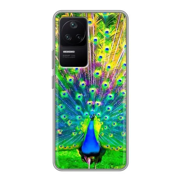 Чехол с принтом «Яркий Павлин» для Xiaomi POCO F4 (5G) Чехол с принтом «Яркий Павлин» для Xiaomi POCO F4 (5G)