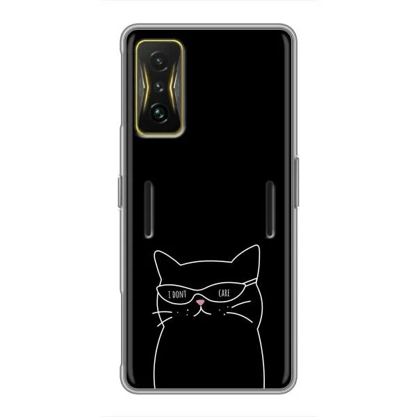 Чехол с принтом «Равнодушный кот» для Xiaomi POCO F4 GT Чехол с принтом «Равнодушный кот» для Xiaomi POCO F4 GT