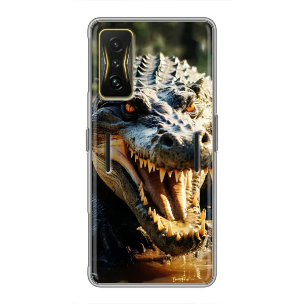 Чехол с принтом «Опасный крокодил» для Xiaomi POCO F4 GT Чехол с принтом «Опасный крокодил» для Xiaomi POCO F4 GT