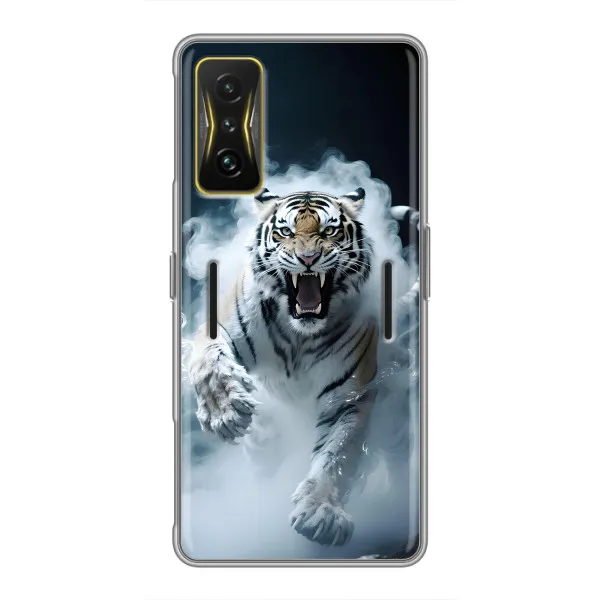 Чехол с принтом «Белый тигр в дыму» для Xiaomi POCO F4 GT Чехол с принтом «Белый тигр в дыму» для Xiaomi POCO F4 GT