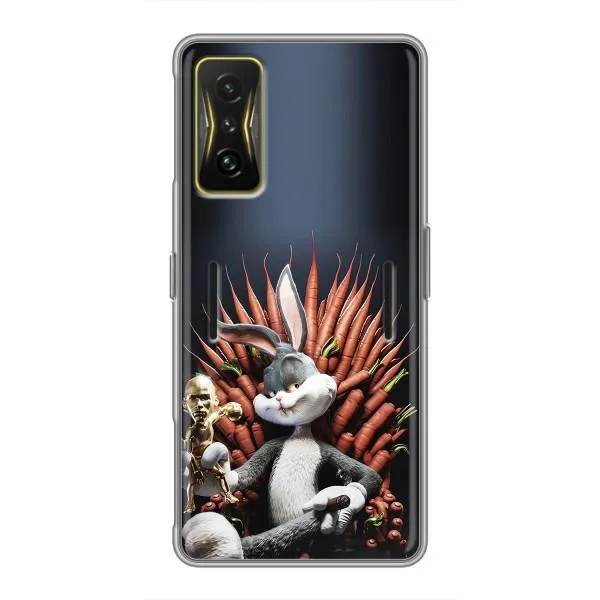 Чехол с принтом «Король Кролик» для Xiaomi POCO F4 GT Чехол с принтом «Король Кролик» для Xiaomi POCO F4 GT