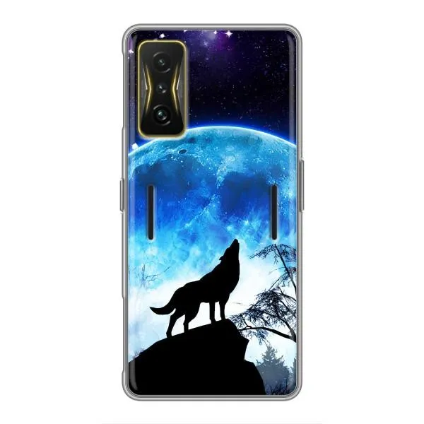 Чехол с принтом «Волк на луну» для Xiaomi POCO F4 GT Чехол с принтом «Волк на луну» для Xiaomi POCO F4 GT