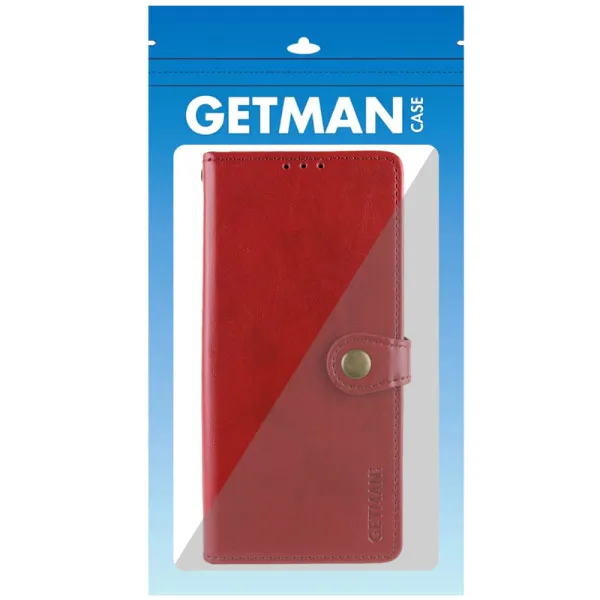 Кожаный чехол-книжка GETMAN Gallant (PU) для Xiaomi Poco F5 Pro — Красный — фото 4