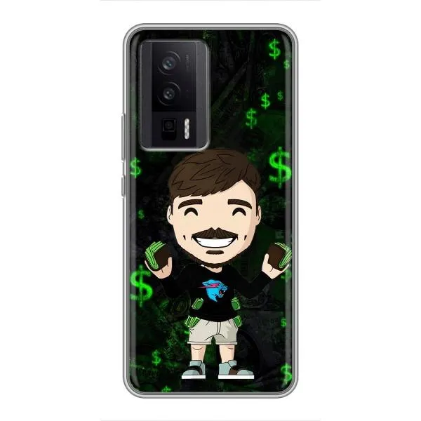 Чехол с принтом «Блогер Beast» для Xiaomi POCO F5 Pro